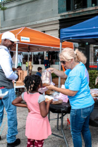 Festival goers enjoy crafts and food