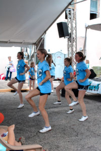 Entertainment is always a big hit with patrons at the Johnston Peach Blossom Festival