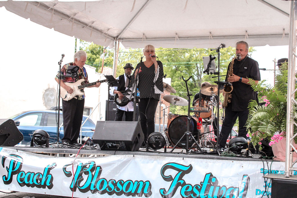 Entertainment is always a big hit with patrons at the Johnston Peach Blossom Festival.
